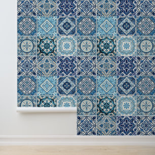 Mediterranean Tiles, Portugese, Azulejo, Majolica Wallpaper