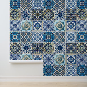 Mediterranean Tiles, Portugese, Azulejo, Majolica Wallpaper