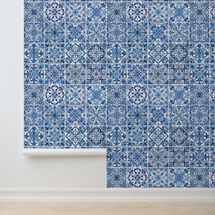 Mediterranean Tiles, Portugese, Azulejo, Majolica Wallpaper
