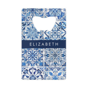Mediterranean Tiles, Portugese, Azulejo, Your Name