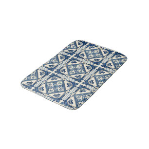 Mediterranean Tiles, Portuguese, Azulejo, Majolica Bath Mat