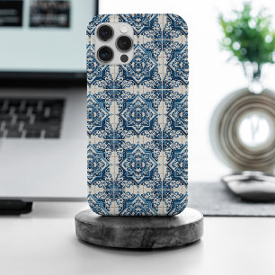 Mediterranean Tiles, Portuguese, Azulejo, Majolica iPhone 15 Pro Max Case