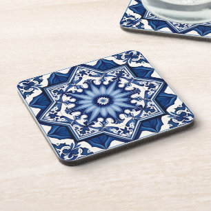 Mediterranean Tiles, Portuguese, Azulejo, Majolica Coaster