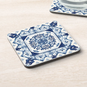 Mediterranean Tiles, Portuguese, Azulejo, Majolica Coaster