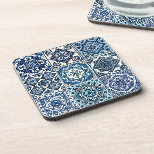 Mediterranean Tiles, Portuguese, Azulejo, Majolica Coaster