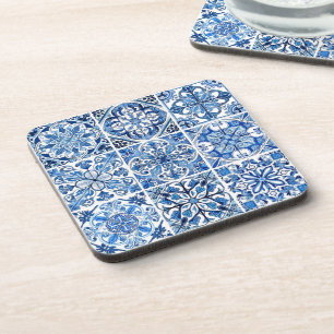 Mediterranean Tiles, Portuguese, Azulejo, Majolica Coaster