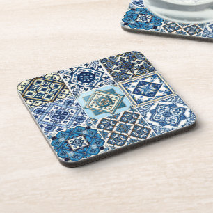 Mediterranean Tiles, Portuguese, Azulejo, Majolica Coaster