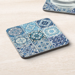 Mediterranean Tiles, Portuguese, Azulejo, Majolica Coaster