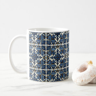 Mediterranean Tiles, Portuguese, Azulejo, Majolica Coffee Mug