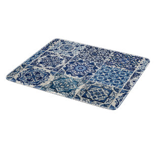 Mediterranean Tiles, Portuguese, Azulejo, Majolica Cutting Board