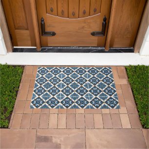 Mediterranean Tiles, Portuguese, Azulejo, Majolica Doormat