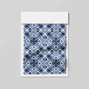 Mediterranean Tiles, Portuguese, Azulejo, Majolica Fabric