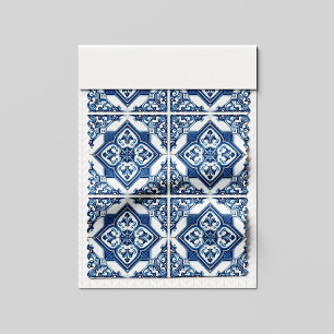 Mediterranean Tiles, Portuguese, Azulejo, Majolica Fabric