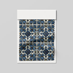 Mediterranean Tiles, Portuguese, Azulejo, Majolica Fabric