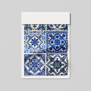 Mediterranean Tiles, Portuguese, Azulejo, Majolica Fabric