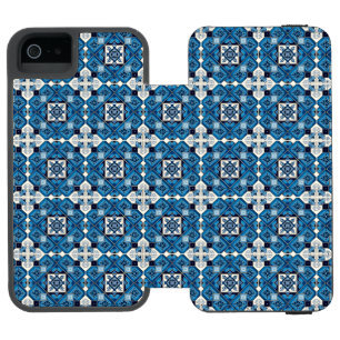 Mediterranean Tiles, Portuguese, Azulejo, Majolica Incipio Watson™ iPhone 5 Wallet Case