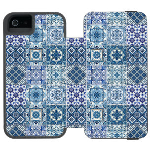 Mediterranean Tiles, Portuguese, Azulejo, Majolica Incipio Watson™ iPhone 5 Wallet Case