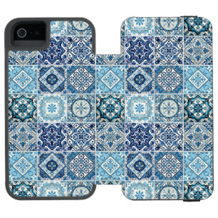Mediterranean Tiles, Portuguese, Azulejo, Majolica Incipio Watson™ iPhone 5 Wallet Case