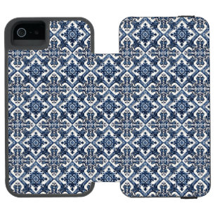 Mediterranean Tiles, Portuguese, Azulejo, Majolica Incipio Watson™ iPhone 5 Wallet Case