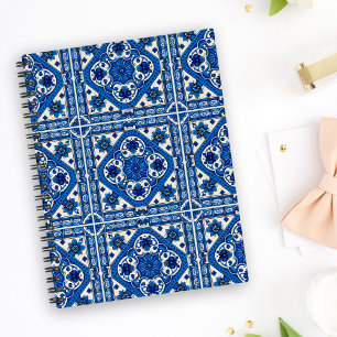 Mediterranean Tiles, Portuguese, Azulejo, Majolica Planner