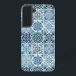Mediterranean Tiles, Portuguese, Azulejo, Majolica Samsung Galaxy Case<br><div class="desc">Elegant,  stylish and sophisticated pattern with Mediterranean tiles in blue and white colour. Modern and trendy gift,  perfect for the Azulejo lover in your life.</div>
