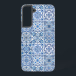 Mediterranean Tiles, Portuguese, Azulejo, Majolica Samsung Galaxy Case<br><div class="desc">Elegant,  stylish and sophisticated pattern with Mediterranean tiles in blue and white colour. Modern and trendy gift,  perfect for the Azulejo lover in your life.</div>