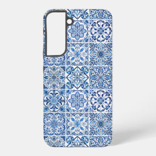 Mediterranean Tiles, Portuguese, Azulejo, Majolica Samsung Galaxy Case