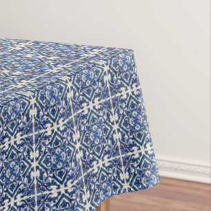 Mediterranean Tiles, Portuguese, Azulejo, Majolica Tablecloth