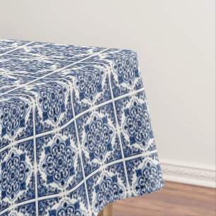 Mediterranean Tiles, Portuguese, Azulejo, Majolica Tablecloth