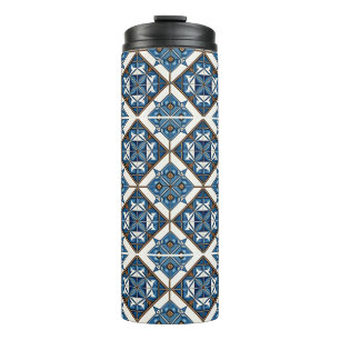 Mediterranean Tiles, Portuguese, Azulejo, Majolica Thermal Tumbler