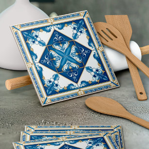 Mediterranean Tiles, Portuguese, Azulejo, Majolica Tile