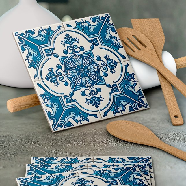 Mediterranean Tiles, Portuguese, Azulejo, Majolica Tile (Creator Uploaded)
