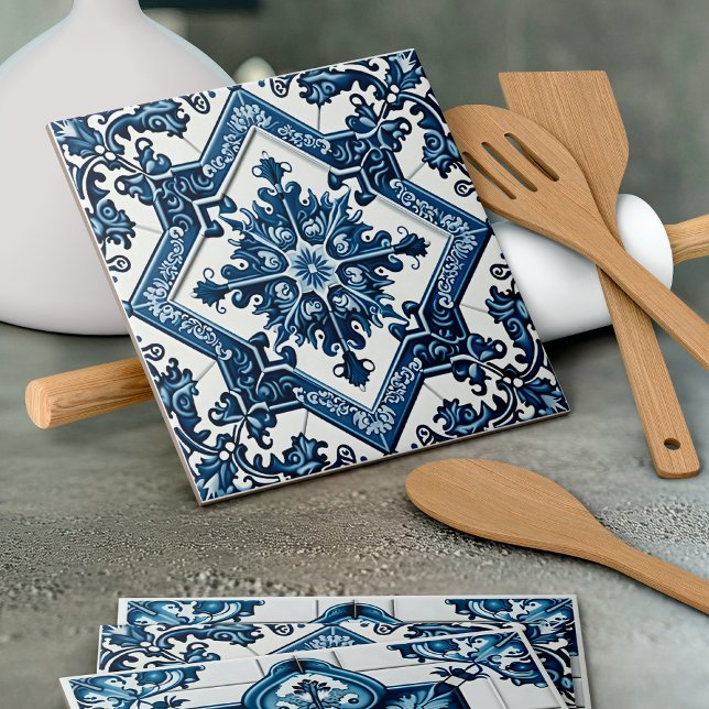 Mediterranean Tiles, Portuguese, Azulejo, Majolica Tile (Creator Uploaded)