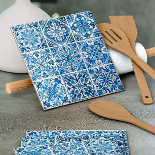 Mediterranean Tiles, Portuguese, Azulejo, Majolica Tile