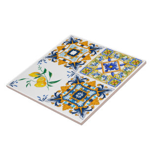 Mediterranean tiles, Sicilian tiles ,Majolica 