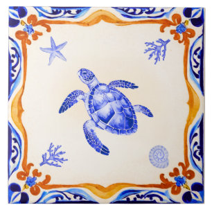 Mediterranean Turtle Tile
