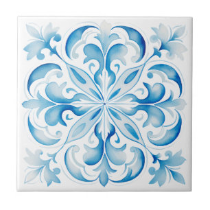 Mediterranean Tuscany Blue Design Tile