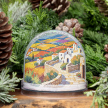 Mediterranean Village Painting