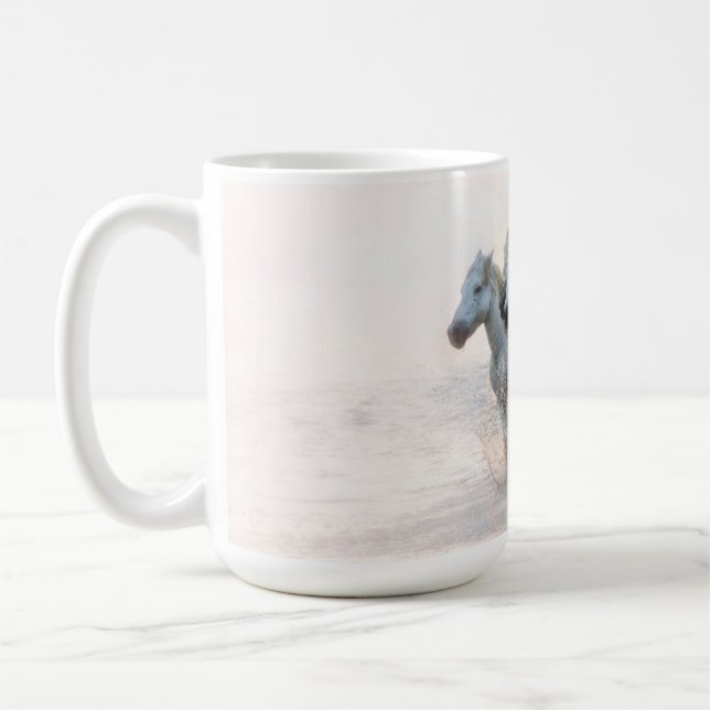 Mediterranean Water at Sunrise Coffee Mug (Left)