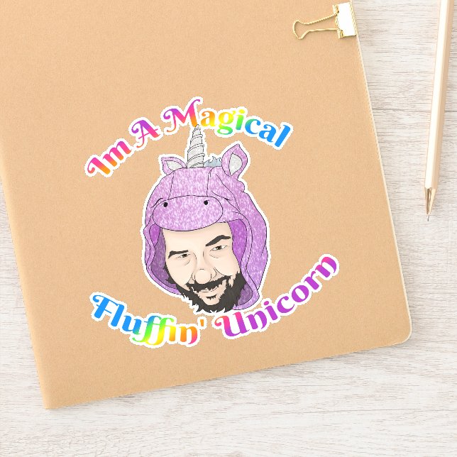 Medium 6" x 6" Custom-Cut Vinyl Sticker (Notebook)