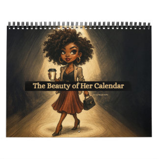 Medium African American Woman Calendar