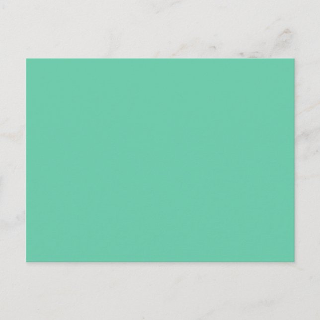 Medium Aquamarine Postcard (Front)
