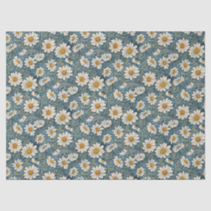 Medium Art Nouveau Shasta Daisies – 10lb, 17"x23" Tissue Paper