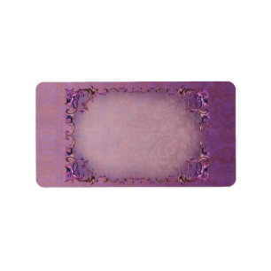 Medium Autumn Brocade Horizontal Apothecary Label