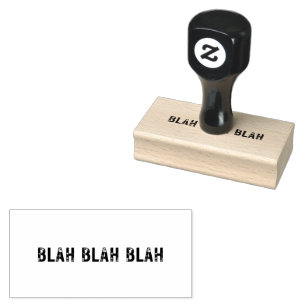 Medium BLAH BLAH BLAH Rubber Stamp