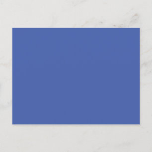 Medium Blue #445EAA, Faded Blue Announcement Postcard