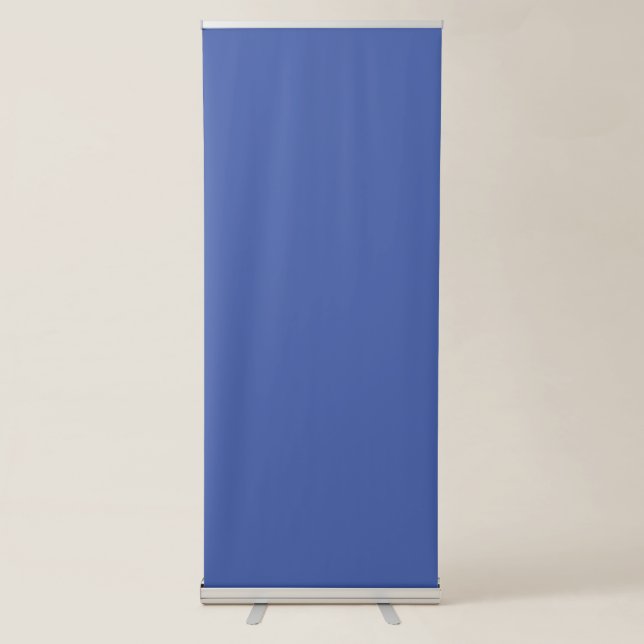 Medium Blue #445EAA, Faded Blue Retractable Banner (Front)