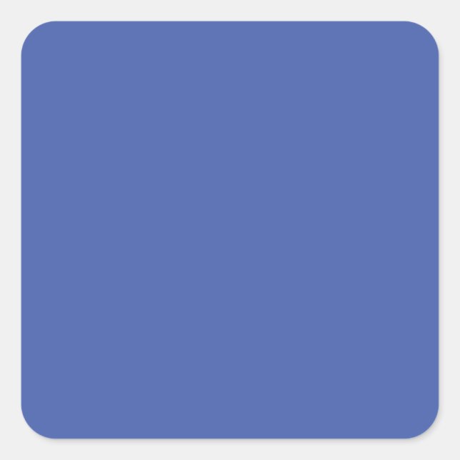 Medium Blue #445EAA, Faded Blue Square Sticker (Front)