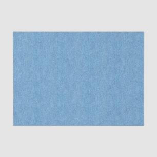 Medium Blue Denim Texture Tissue Paper