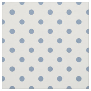 Medium Blue Polka Dots Fabric